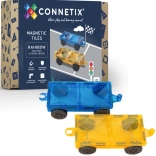 Connetix Rainbow Car Pack magnetische onderstellen – 2 voertuigen