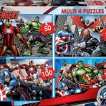 Educa Kinderpuzzel Avengers 4-in-1