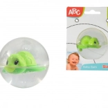 Petite tortue dans une sphère d'eau