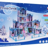 Wintervilla voor poppen met accessoires