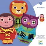 Djeco Attachtou Educational Wooden Animals with Various Fastenings