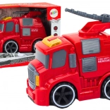 Firefighting Cannon Truck Sounds Lights Drive Red
