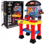 Kinderwerkplaats met motor en lichteffecten