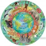 Round Puzzle “There Is No Planet B”, 500 Pieces – GIBSONS