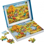 Puzzle EUROGRAPHICS Connecting Pieces: Ruhiges Leben 24 Teile