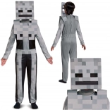 Kids MINECRAFT Skeleton Costume – White Skeleton 127–136 cm (7–8 years)