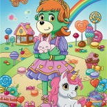 Puzzle avec paillettes Famille Treflík 100 pièces