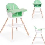 2-in-1 High Chair for Kids, Green, ECOTOYS