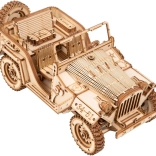 Rokr Puzzle 3D en Bois Jeep Militaire
