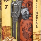 Metal metal cowboy revolver Gonher with holster
