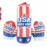 Kids’ punching bag with gloves