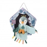Doudou cadeau set - muzikale pluchen vogel groen