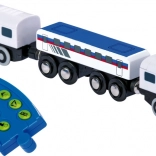 Electric Train with Remote Control for Wooden Railways SMALL FOOT Maxim