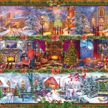 SCHMIDT Puzzle Weihnachtsgrüße 1000 Teile