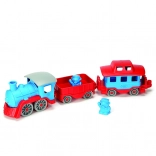 Green Toys blauwe trein van gerecycled plastic