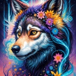 Enjoy Puzzle Magisches Wolfs-Porträt 1000 Teile