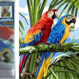 Diamond Painting Parrots on Branches 30 × 40 cm