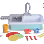 Children's kitchen sink with running water and accessories 40 cm