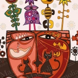 Puzzle Surreale Katzen 1000 Teile MAGNOLIA