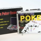 poker set in an aluminum case, 200 pieces