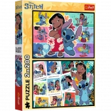 Puzzle 2x200 Vie Joyeuse de Stitch - Disney Lilo et Stitch