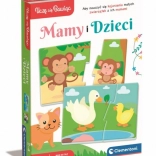 jeu éducatif puzzle mamans et bébés CLEMENTONI
