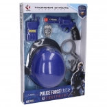 Police set with helmet and accessories for children