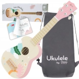 ukulélé en bois pour enfants Classic World rose