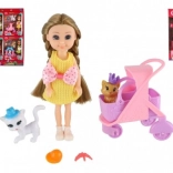 Doll with Pet and Accessories, 14 cm