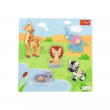 Wooden Mini Puzzle Safari – 5 Pieces