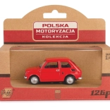 metalen automodel Fiat 126p – rood 1:43