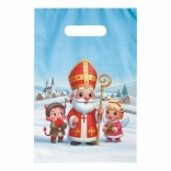 Plastic tas met Sint-motief 20 × 30 cm