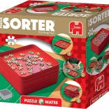 Set de trieurs pour puzzles – 6 bols, rouges, 20 × 20 cm JUMBO PUZZLE MATES