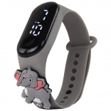 Montre tactile Éléphant Gris avec bracelet ajustable