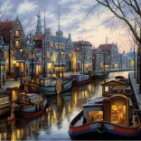 Puzzel ART PUZZLE Canal Lights 1500 stukjes