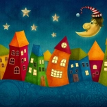 ENJOY Puzzle bunt ausgemalte Häuschen – 1000 Teile