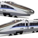 Pendolino-treintje met trekmechanisme wit met geluid en licht