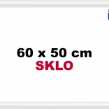 Kunststof frame voor puzzel 60x50 cm wit