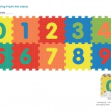 Schuimpuzzel cijfers 10 st., uitneembare stukjes, EVA-schuim, vanaf 10 maanden