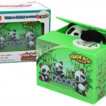 Spaarpot Panda Leren sparen Beertje Groen doosje