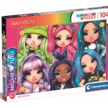 Clementoni puzzel Rainbow High: Regenboogvriendinnen 104 stukjes