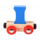 I Letter Wagon for Bigjigs Rail Wooden Train Set