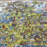 Puzzel Prachtig Groot-Brittannië 1000 stukjes