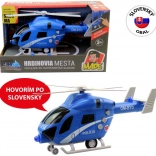 Politiehelikopter met vliegwiel met licht en geluid 20 cm MaDe