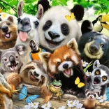 Puzzel Dieren Selfie XXL 300 Stukjes