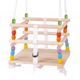 Balançoire en bois à perles pour enfants Bigjigs Toys
