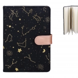 Notebook with stars 13x19 cm, 128 sheets