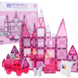 Magnetic coloring construction set Pink Princess, 126 pieces
