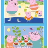 Puzzle Peppa Pig en vacances 2×48 pièces