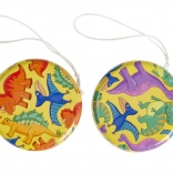 Yo-yo en métal à motif de dinosaures